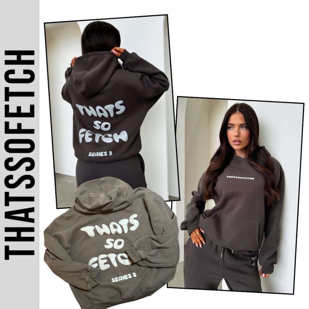 THATSSOFETCH Series 3 Hoodie Charcoal Women’s Size M/L